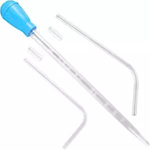 후카이수 아쿠아리움 산호어 먹이통 50ml 사용 설명서 포함 아크릴 피펫 흡입 드로퍼와 연장 파이프 2개 및