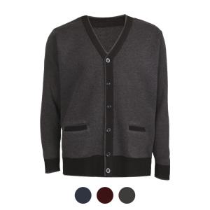 파파브로 브이넥 페이크포켓 도톰한 버튼 가디건 MB-CA-FAPOCKET