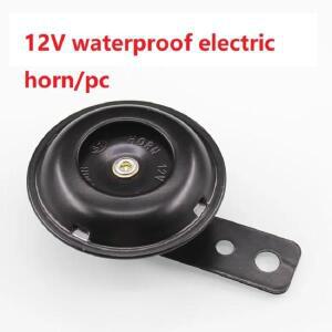 범용 바이크 오토바이 전기 경적 키트 방수 원형 스피커 12V 1.5A 105db 시그널