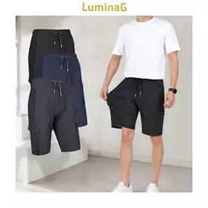 반바지 6부 스판 냉감 여름 하의 외출 코디 데일리용 레이어드용-WFPW9U1