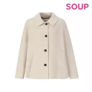 핸드메이드 스탠 칼라 하프 코트 (OYAJKQ6)