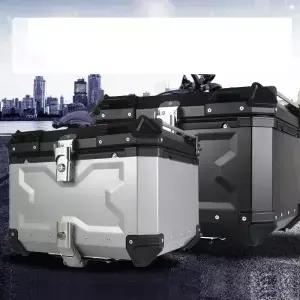 알루미늄 모터사이클 박스 65L 탑 케이스 모토 80L 범용 키 헬멧 보관함 100L 55L 리어 러기지 트렁크
