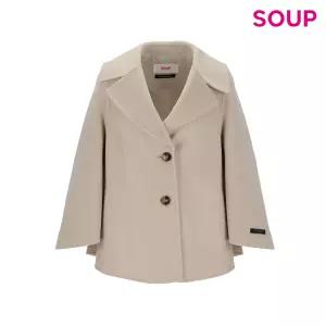 빅카라 울 블렌드 핸드메이드 코트 (SAAHC84)