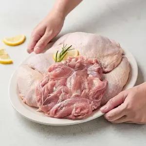 [미식예찬] 국내산 닭정육 닭다리살(냉장) 1kg+1kg+1kg