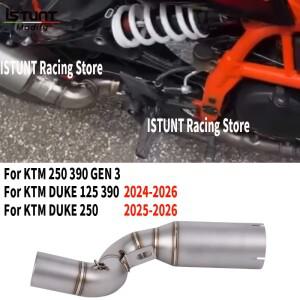KTM DUKE 125 250 390 GEN3 2024 바이크 오토바이 배기 시스템 에스파스 모토 50.8MM 중간 연결 파이프 (촉