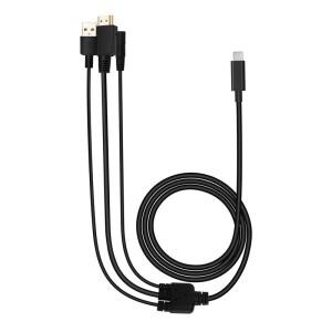 HUION 그래픽 태블릿 드로잉 펜 디스플레이용 3in1 케이블 Kamvas 22 및 24 시리즈 CB08