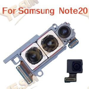 호환 Galaxy Note20 SM-N981U 용 카메라 세트 전면 + 망원 와이드 메인 수리 부품 교체
