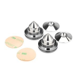 ATAUDIO 고성능 솔리드 스틸 순수 구리 스피커 스파이크 아이솔레이션 스탠드 앰프 충격 흡수 패드
