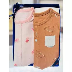 [압소바](의정부점)[압소바26년FW 쌍둥임신출산백일돌선물]다이노슬림내의+아리내의 2벌세트(AB2651AN38...