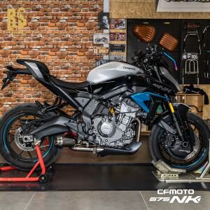 CFMOTO 675NK 675SR-R 연결 미드 파이프 소용돌이 배기 51MM 스트레이트 머플러 바이크 오토바이 풀 레인지