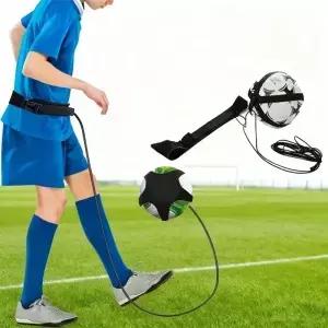 1PC 축구 킥 트레이너 조절 가능한 벨트 솔로 연습 장비 청소년 훈련을 위한 탄성 로프 볼 컨트롤