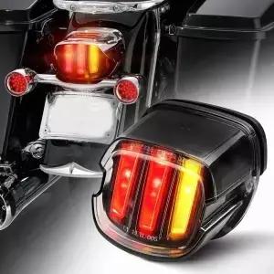 후방 브레이크 램프 오토바이 LED 미등 할리 여행용 일렉트라 드 Softail Sportster 883 48 Dyna FLD