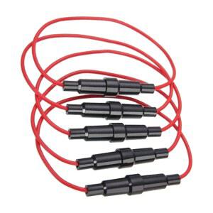 휴즈홀더 퓨즈 5X 인라인 5X20MM 게이지 보호 18 와이어 250V 검은색 AWG 다용도 홀더