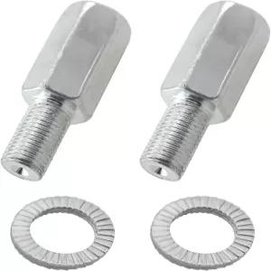 CChiai 2PCS 업그레이드된 자전거 액슬 익스텐더 트레이닝 휠 안정화 볼트 은색 12인치 및 20인치 적합