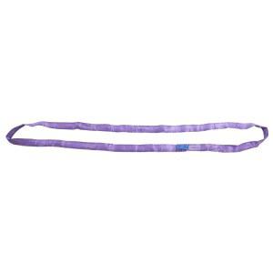Mytee 제품 6피트 보라색 폴리에스터 엔드리스 라운드 슬링 2600파운드 수직 용량 | 2100파운드 초커 5200파운드 바스켓 구조 작업자 회수, 팅 및 견인용 중장비용