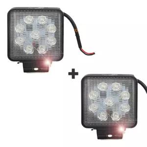 써치안개등 화물차 선박 27W 12V 24V LED 사각집중1+1치등 치랜턴 서치 라이트 안개등 해루질 캠핑등 치라