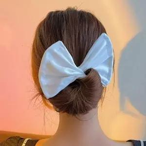 당고머리 머리끈 머리묶는 리본 무지 와이어 헤어밴드 헤어슈슈-WFPXDB5