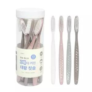 왕타칫솔 나무이야기 왕칫솔 큰칫솔 12개입 대왕칫솔 미세모대왕칫솔