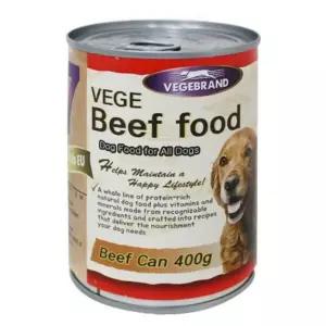 베게 강아지 간식 캔 애견 소고기 400g 24개