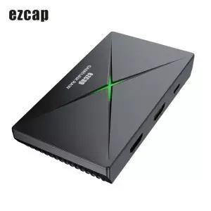 Ezcap333 4K 비디오 캡처 카드 SB3.0 게임 라이브 스트리밍 및 마이크 라인 포함 최대 1080 p120 또는 2160