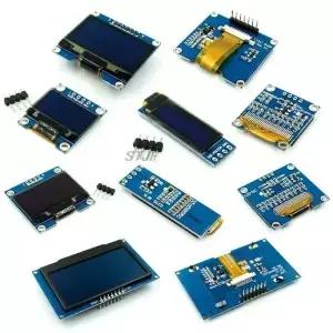 IIC 직렬 노란색 파란색 OLED 디스플레이 모듈 0.91 0.96 1.3 인치 128X64 I2C SSD1306 12864 LCD 스크린