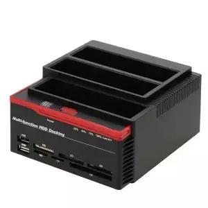 HDD 도킹 스테이션 다기능 2.5/3.5 IDE SATA 하드 베이스 USB 3.0 3베이