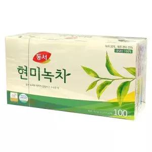 [동서식품] 현미 녹차 100T x 2개 티백 그린티