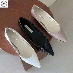 [셀러허브 패션][애슬릿] 스틸레토 플랫 에나멜 베이직 키높이 단화 3cm (51753075)