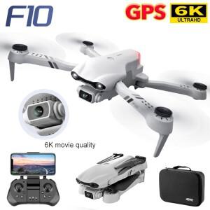 4DRC F10 드론 GPS 6K HD 듀얼 카메라 광각 5G WIFI Fpv 쿼드콥터 브러시리스 모터 접이식 장애물 회피 공