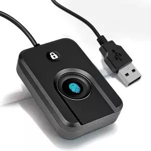 JIAN BOLAND USB 지문 리더기 Windows Hello 및 10/11 지원 원클릭 잠금 화면 자동 드라이버 설정 5피트