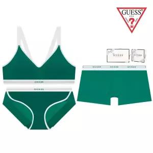 [롯데백화점]게스 [선물포장] 컬러포인트 노와이어 커플속옷세트 GEWBR232BP232GEMDR232GR