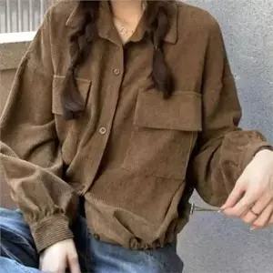 [하프클럽/]여성 골덴 자켓 여성 코듀로이 자켓 루즈핏 캐주얼 데일리 가을