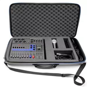 CASEMATIX 음악 장비 믹서 케이스는 Zoom LiveTrak L-8 팟캐스트 또는 PodTrak P8 녹음기 및 마이크