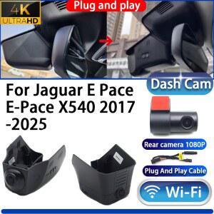 카플레이 네비게이션 carplay 재규어 호환 호환 E 페이스 X540 2017 2025용 블랙박스 카메라 DVR 4K 차량용 UHD 야간 투시경 Wifi 소니 렌즈 플러그 앤 플레이 비디오 레코더