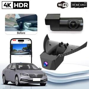 카플레이 네비게이션 carplay 플러그 앤 플레이 야간 투시 기능 듀얼 렌즈 UHD 4K 차량용 DVR 카메라 레코더 스코다 슈퍼브 TSI280 TSI380 TSI330 DSG 2018 2019년식