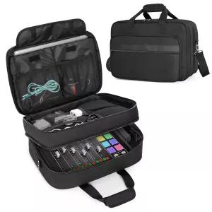 RODE Caster Pro/Pro II/RC Duo와 호환되는 Trunab 오디오 믹서 케이스 마이크 케이블 및 팟캐스트 장비를