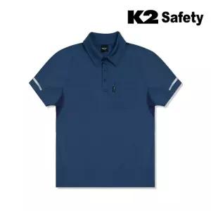 K2여름 반팔 카라티셔츠 냉감 하계 회사작업복 단체복 유니폼 남녀공용 워크웨어 TS-221R(BL)
