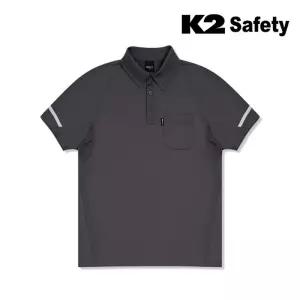 K2여름 반팔 카라티셔츠 냉감 하계 회사작업복 단체복 유니폼 남녀공용 워크웨어 TS-221R(GR)