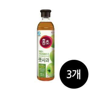 청정원 홍초 풋사과 900ml x 3개