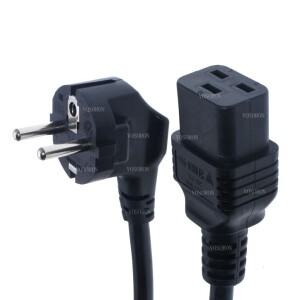 IEC 320 C19 To EU Schuko UPS PDU 용 2 프롱 플러그 연장 코드 C20 AC 전원 케이블 어댑터에 연결 리드 3G