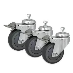 카메라삼각대 카메라 100mm 캐스터 3개세트 KC100 방송용삼각대