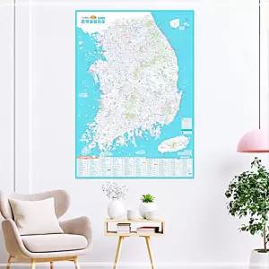 GDM 대한민국 학습교구 59x84cm 인테리어소품 안내 한국 전국 지도 장 캠핑