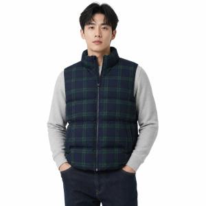 리미드 남성 한겨울 체크 웜업 패딩 조끼 2A-VEP-CHECK