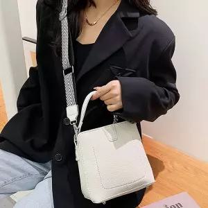가죽가방 DIY 키트 손바느질 가방 만들기 화이트 캐주얼백 패키지