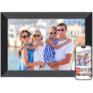 FRAMEEO 디지털 액자 10.1인치 스마트 WIFI 사진 1280X800 HD IPS 터치 스크린 자동 회전 벽걸이 가능 앱을 통해 어디서나 사진/동영상 즉시 공유