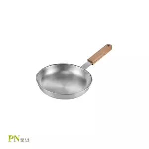 우드손잡이 가벼운 스테인레스후라이팬 프라이팬 20cm IH 인덕션 스텐팬