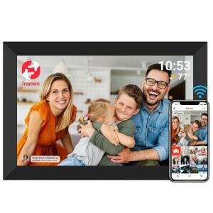 FRAMEO 디지털 액자 WIFI 32GB 10.1인치 1280X800 IPS 터치 스크린 간편 설정 앱으로 사진이나 동영상을 공유하고 캘린더 기능을 추가하며 아버지/할아버지 선물로도 좋아요