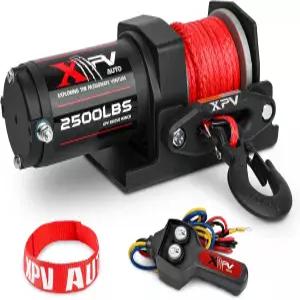 ATV UTV 보트 트레일러용 XPV AUTO 2500파운드 전기 윈치 12V 합성 로프 나일론 견인