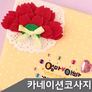 카네이션 코사지 만들기 1세트