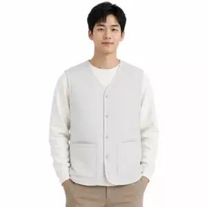 [리미드] 남성 국내제작 경량 양털 누빔 조끼 5C-VEW-Q046